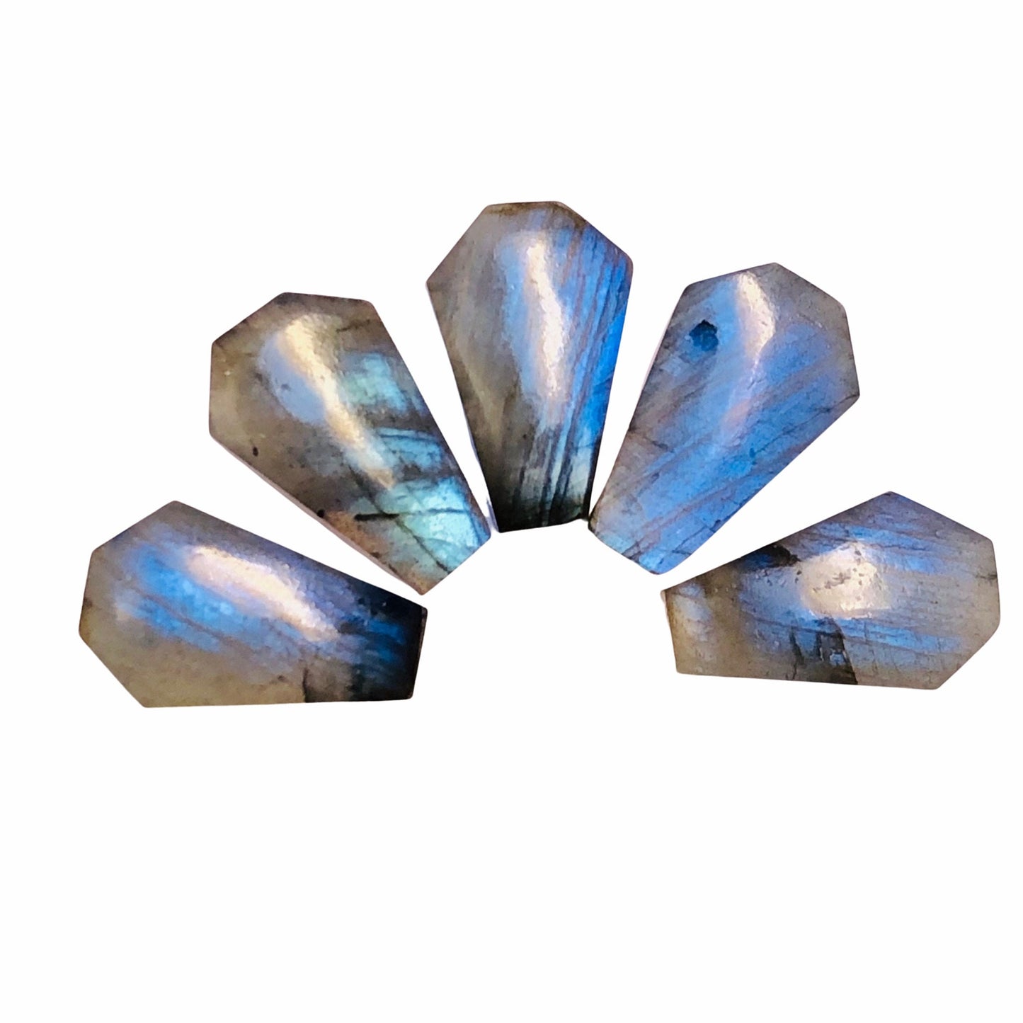 1 Pair Natural Labradorite Smooth Cut Coffin Shape Gemstone, Size 11X18mm, Matching Pair Briolette, Earring Making gemstone, SKU - BBI994