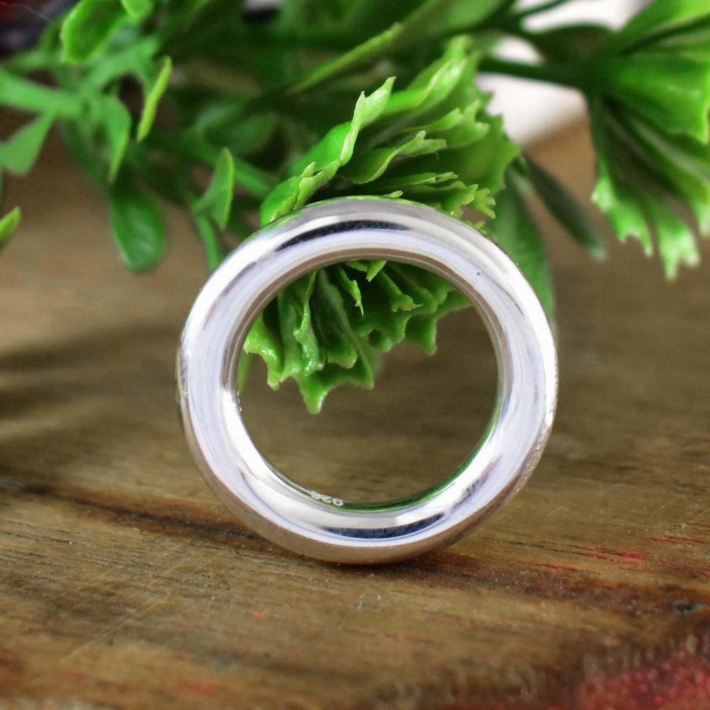 925 Silver Band Stackable Ring 2-8mm - Plain Round for Men Women
