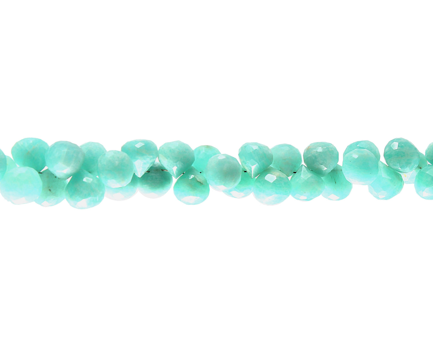 7x8-8.5x9mm Beautiful Amazonite Onion Shape Natural Gemstone Beads Necklace, Handmade Faceted Amazonite Necklace For Bridesmaid Gift BBI894