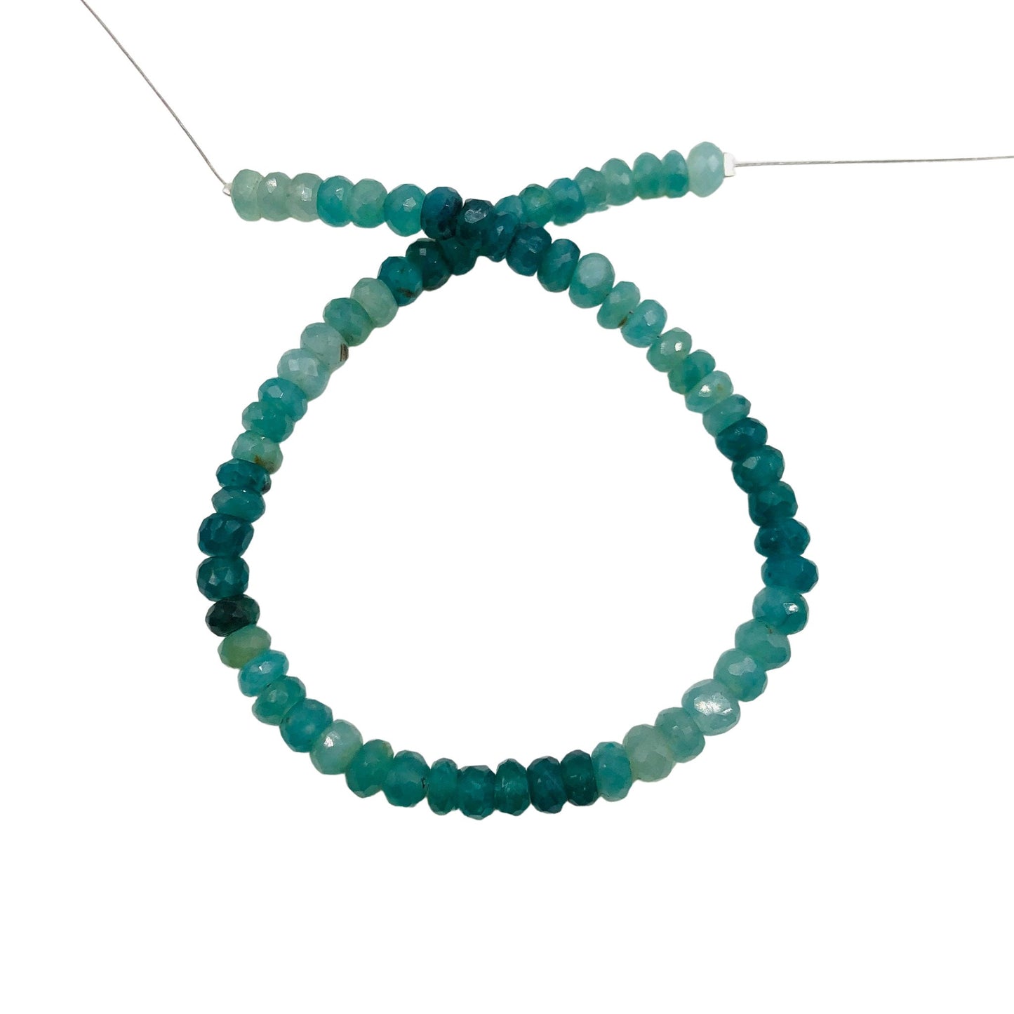 AAA Quality Natural Grandidierite Rondelle Gemstone Beads , Size 4mm To 5mm, Faceted Rondelle Shape Beads, Jewelry Making Beads, SKU-BBI545