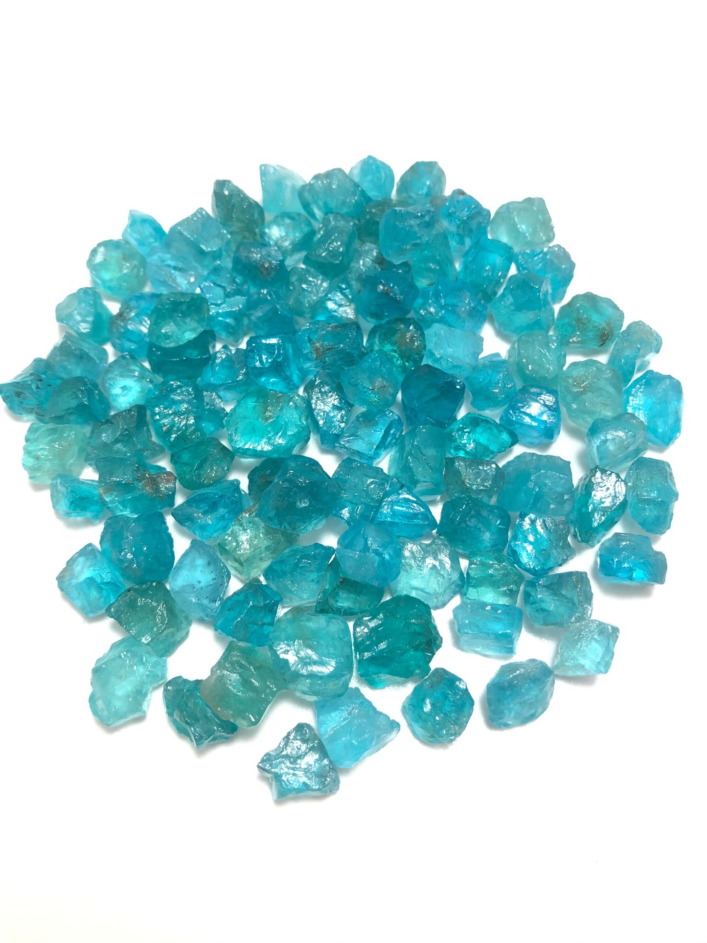 50 Pieces Raw 8-12 MM Raw Blue Apatite Gemstone,Natural Blue Apatite Raw Stone,Apatite Rough Gemstone,Apatite Raw Loose Gemstone Rough