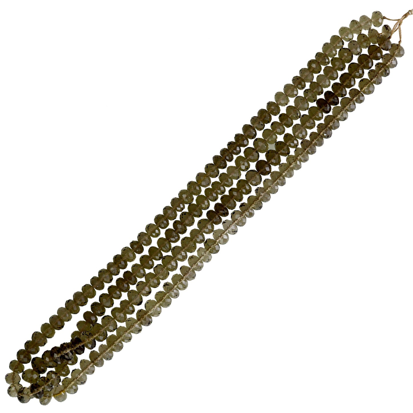 Smoky Quartz Faceted Roundel Beads , Smoky Quartz Gemstone Roundel , Smoky quartz Beads,Smoky Quartz Facetted Beads, 6mm -7mm SKU-BBI646