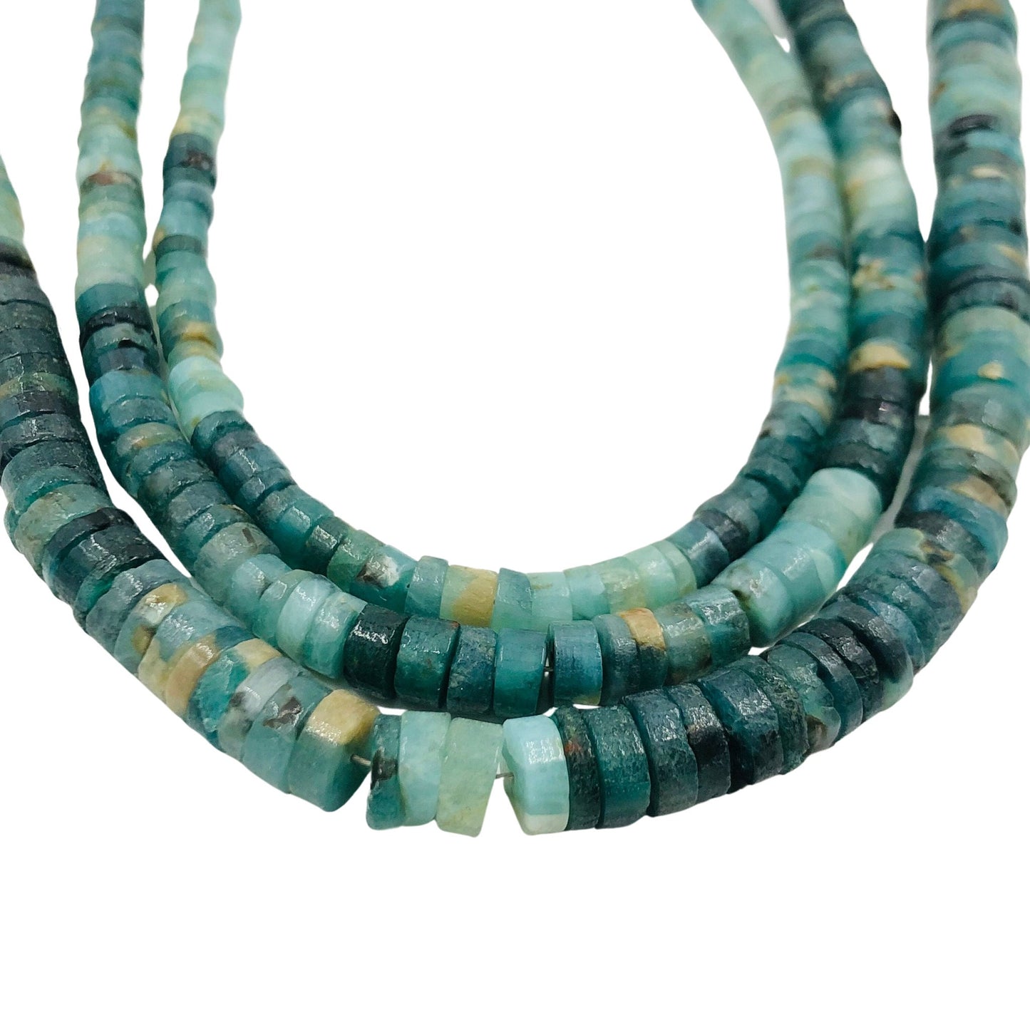 Natural Grandidierite Smooth Heishi Gemstone Beads , Size 4mm To 6mm , Smooth Wheel Shape Beads , Jewelry Supplies , SKU - BBI562