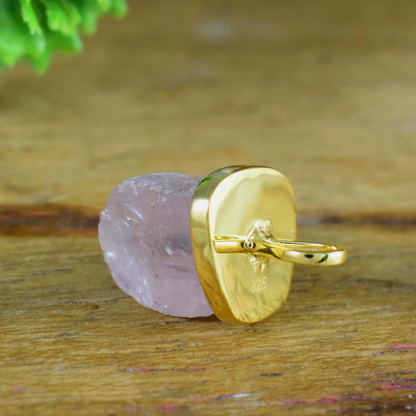 Natural Raw Rose Quartz Pendant, High Quality Stone High Finished Silver jewelry, Chunky necklace, Gift For Her, Birthstone Necklace, P-0008