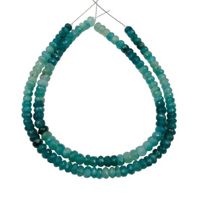 AAA Quality Natural Grandidierite Rondelle Gemstone Beads , Size 4mm To 5mm, Faceted Rondelle Shape Beads, Jewelry Making Beads, SKU-BBI545
