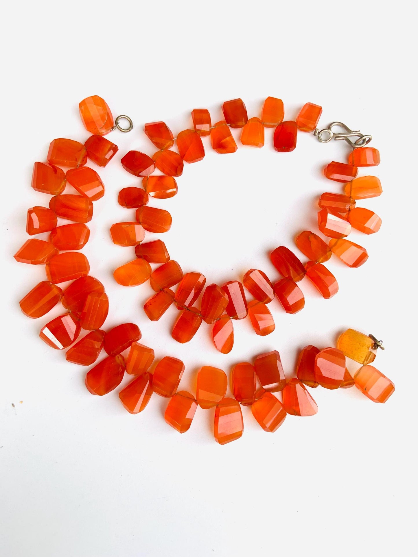 Faceted Carnelian Freeform Nugget Beads 11-14mm Side Drill Gemstone Beads