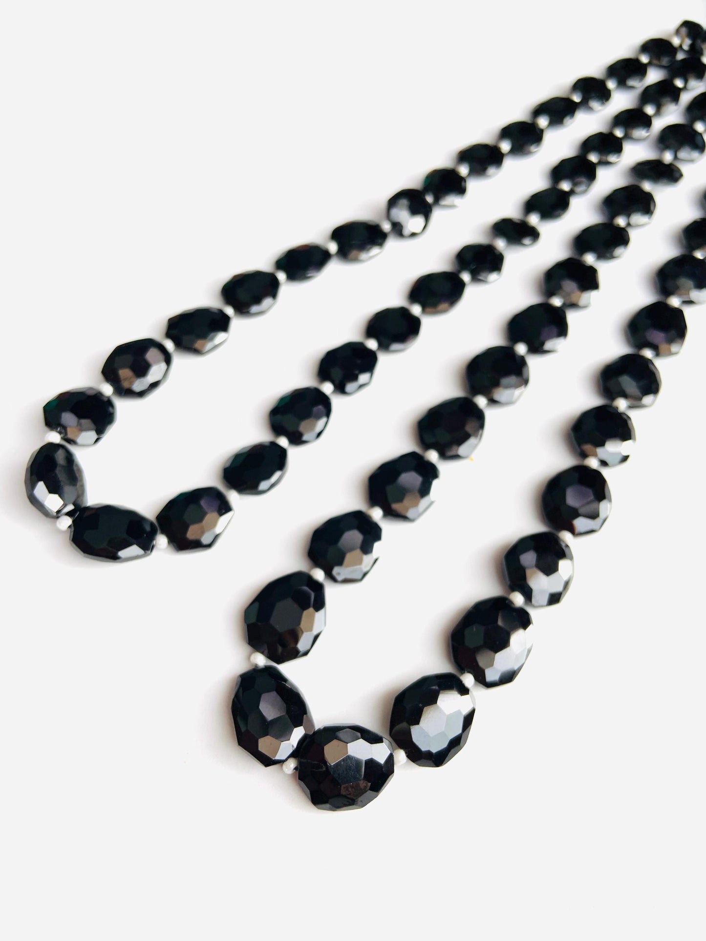 Natural Black Spinel Faceted Freeform Nugget Beads | Center Drill Gemstones