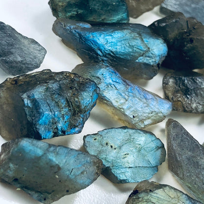 10 pcs Multi Fire Raw Labradorite  Natural Rough Labradorite Specimen Gemstone, Blue Labradorite Crystal Flashy Rough Garden Stone BBI1049