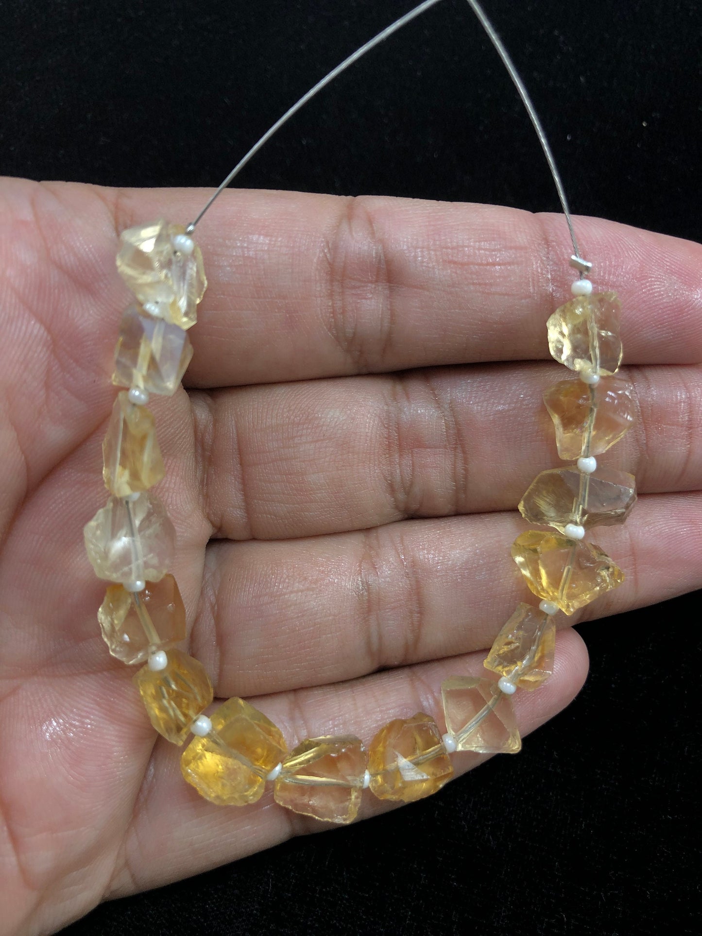 15 Pcs Natural Citrine Rough Center Drill Citrine Cluster Raw Healing crystal stones,Rough citrine For Jewelry Making Wholesale SKU -BBI1089