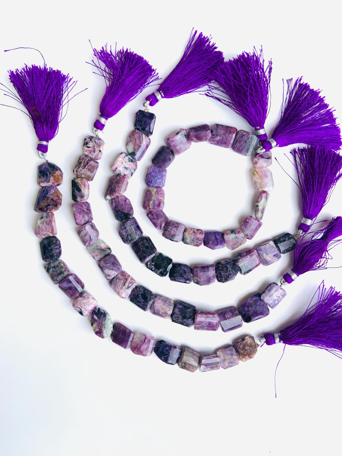 7 Inch Natural Charoite Fancy Shape Nugget beads Gemstone Briolette Charoite tumble Stones Faceted Gemstone Beads size 11x12mm gift for her