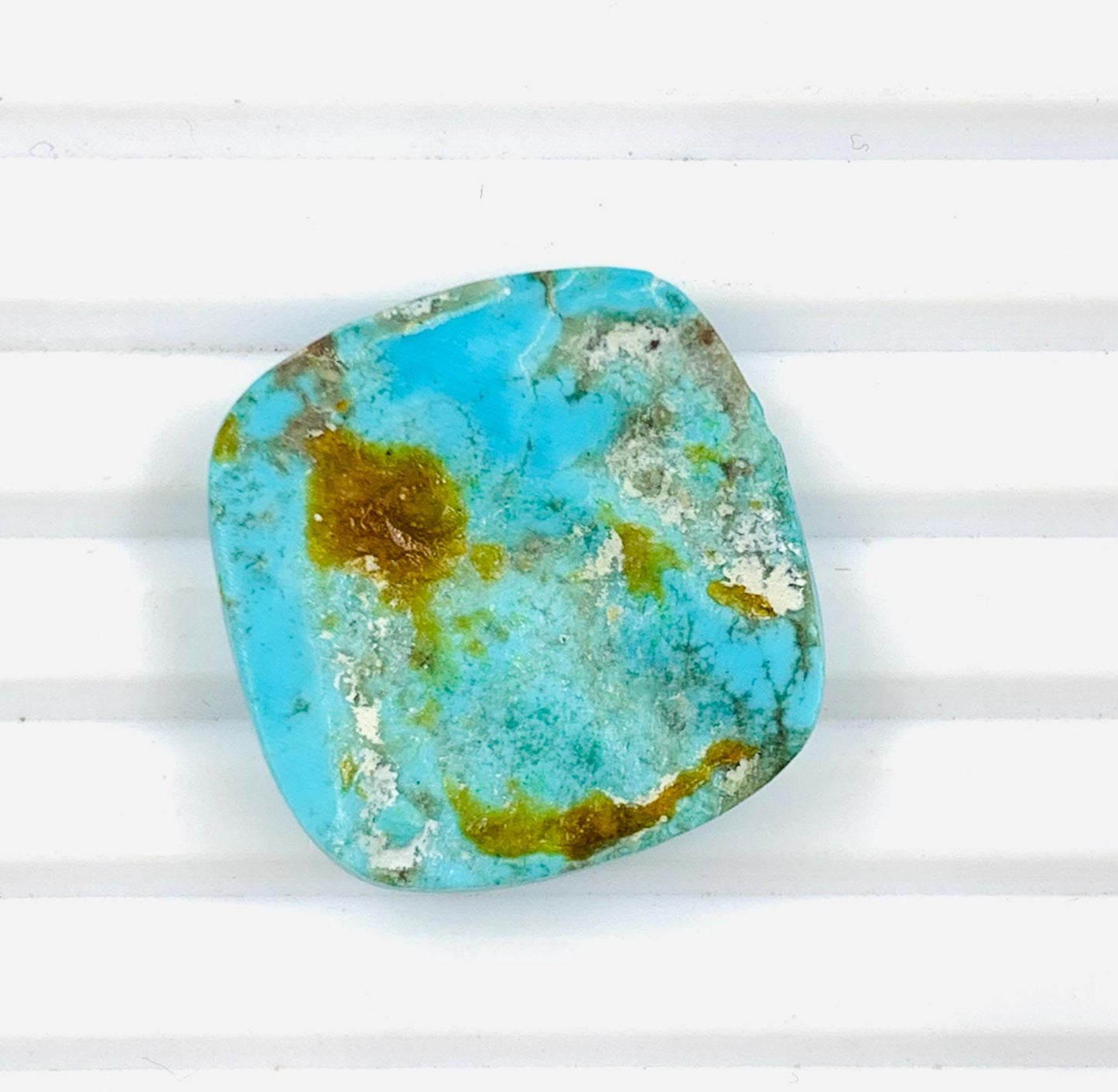 1 Pcs Natural Arizona turquoise Smooth Square shape Gemstone CALIBRATED Loose Stone Cab, Square Jewelry Making Cabochon Semi Precious Cabs