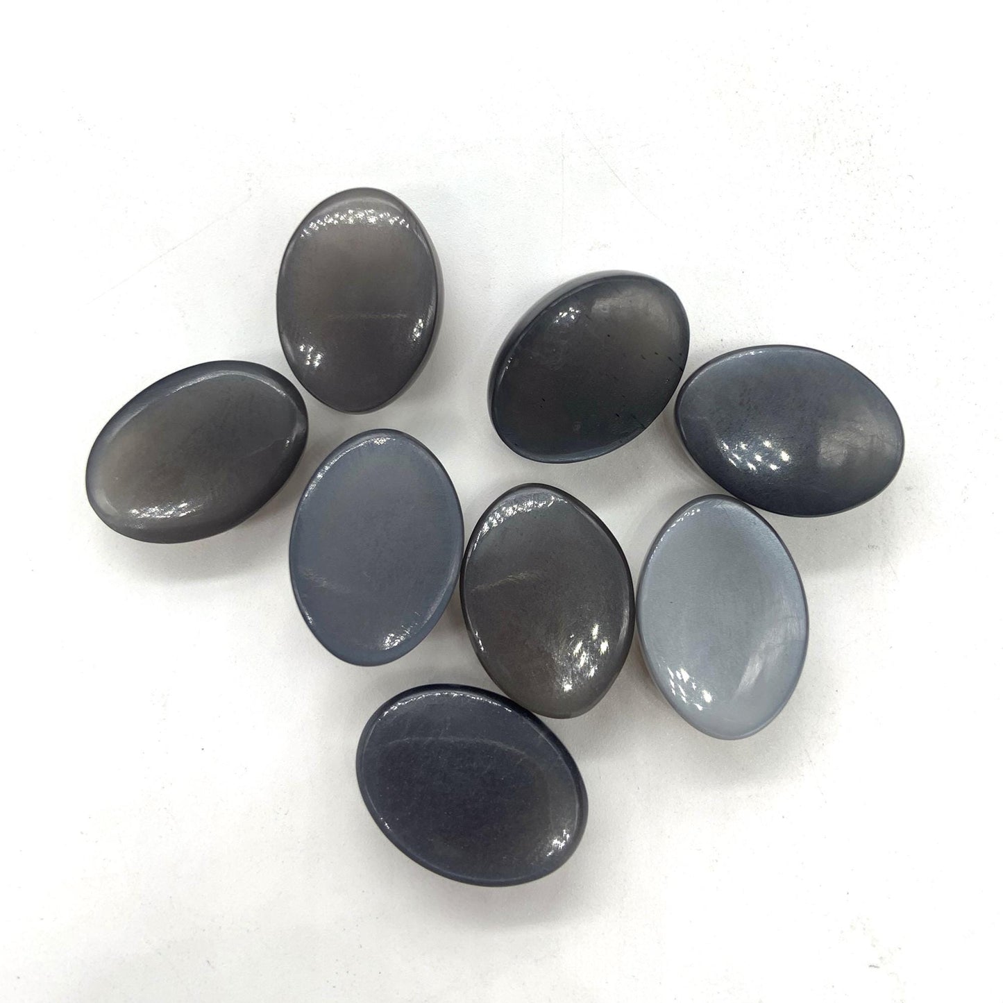 1 Piece Natural Grey Moonstone Smooth Cabochon Gemstone Oval Shape Cabochon for jewelry making Semi Precious Cabochon for Rings Size 16x21mm