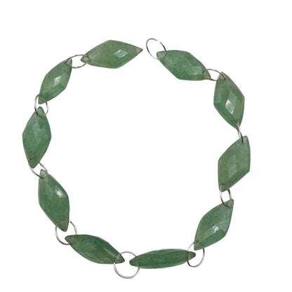 AAA Quality Natural Green Aventurine Gemstone, Faceted Rhombus Shape Briolette, Fancy Carved Double Drill Strand, Size 10X20mm, SKU- BBI817