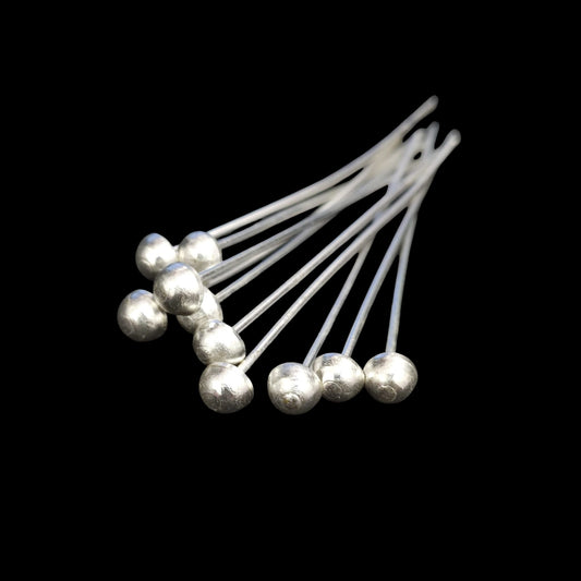 Silver-Plated Ball Headpins – 50 PCS 52mm Decorative Jewelry Finding