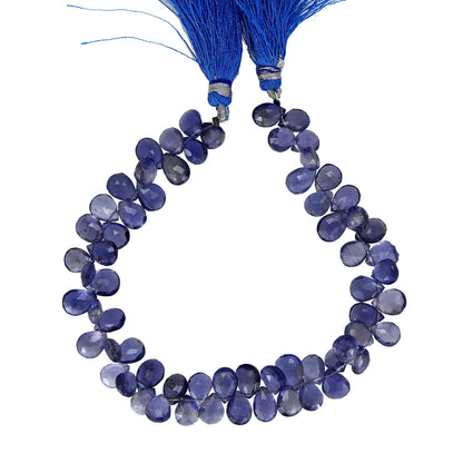 AAA Iolite Pear Faceted Beads – 5x7mm Jewelry Gemstones