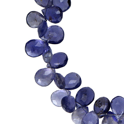 AAA Iolite Pear Faceted Beads – 5x7mm Jewelry Gemstones