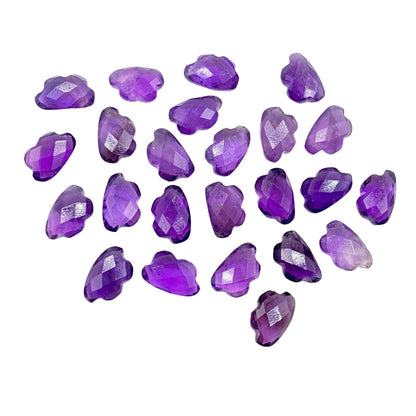 AAA Quality Natural Amethyst Cloud Gemstone Beads , Faceted Cloud Shape Gemstone , Hand Carved Gemstone , Cloud Earrings , SKU -BBI1116