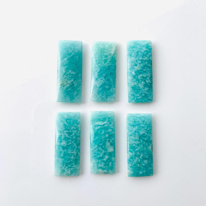 6 Pieces Natural Amazonite faceted Rectangle Shape face drill Gemstone beads, Size 12x60mm Earring making gemstone briolette gift for her