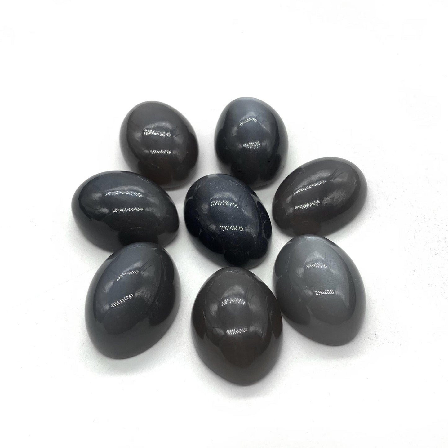 1 Piece Natural Grey Moonstone Smooth Cabochon Gemstone Oval Shape Cabochon for jewelry making Semi Precious Cabochon for Rings Size 16x21mm