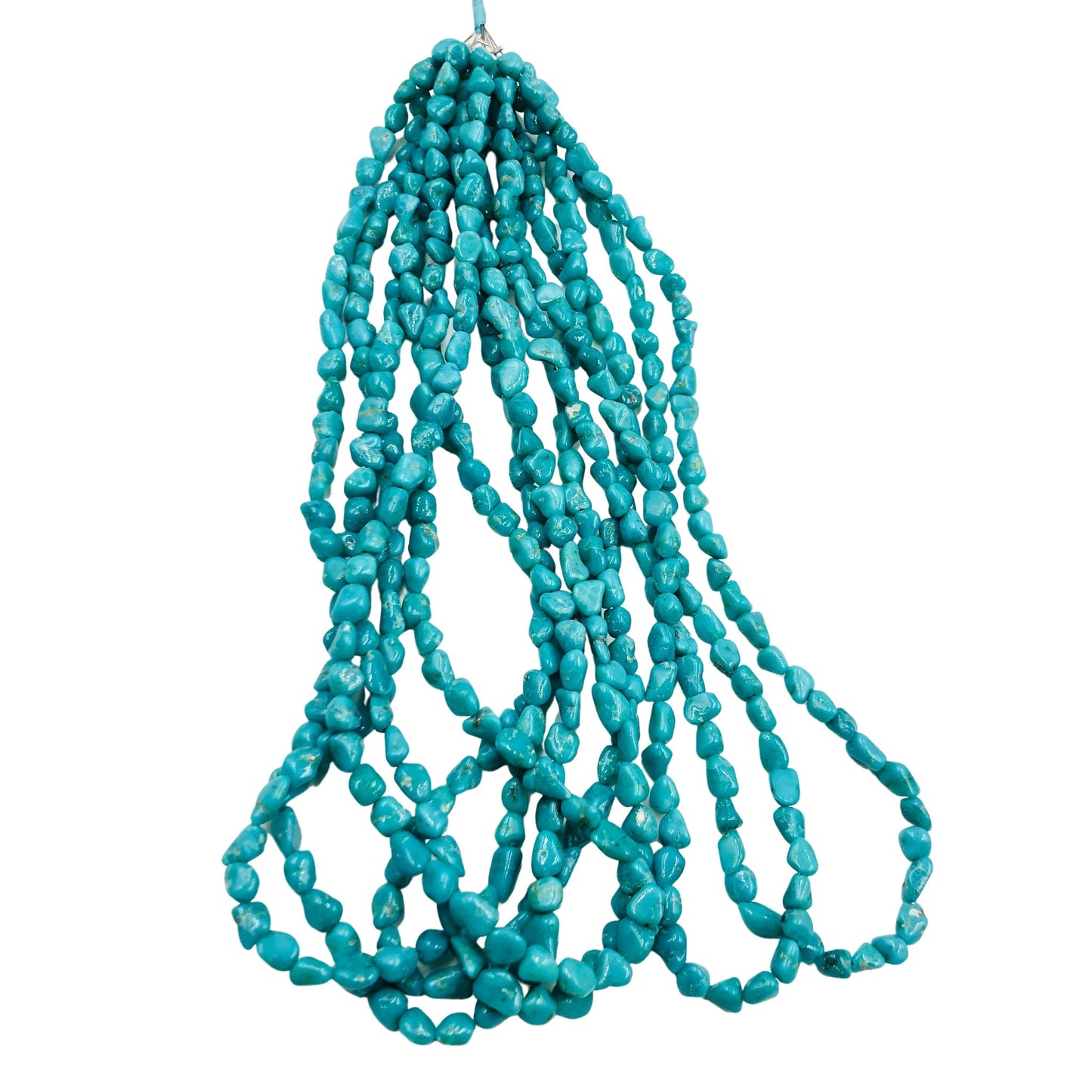 Natural Arizona Turquoise Smooth Nugget Tumble Beads