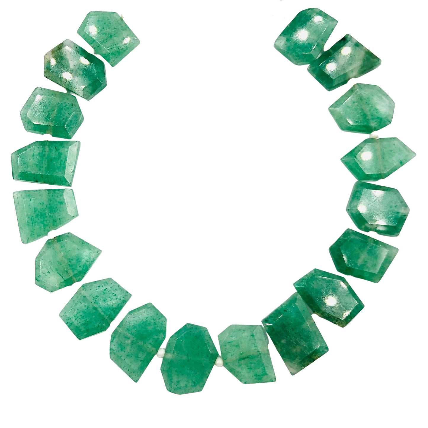 Natural Green Strawberry Fancy Shape Slice Gemstone Beads, Faceted Gemstone Briolette, Flat Chip beads, Size -9X11mm to 10X13mm