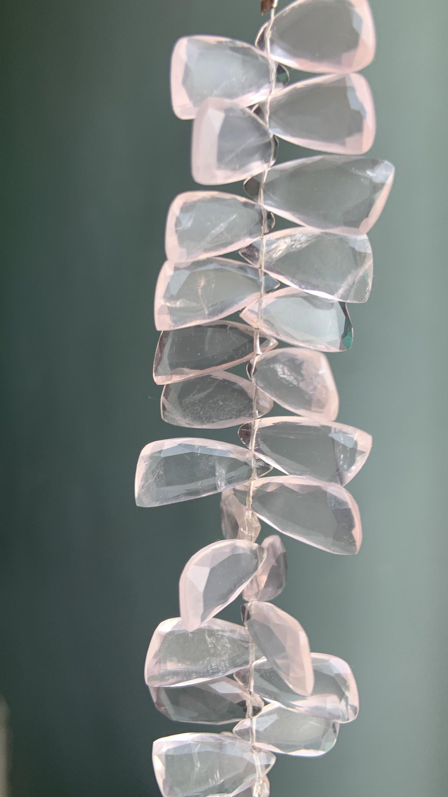 4 Inches Natural Rose Quartz Sail Crown Cut Gemstone Side drill Beads, Fancy shape Gemstone Briolette Size 8x16mm to 9x18mm gift for her