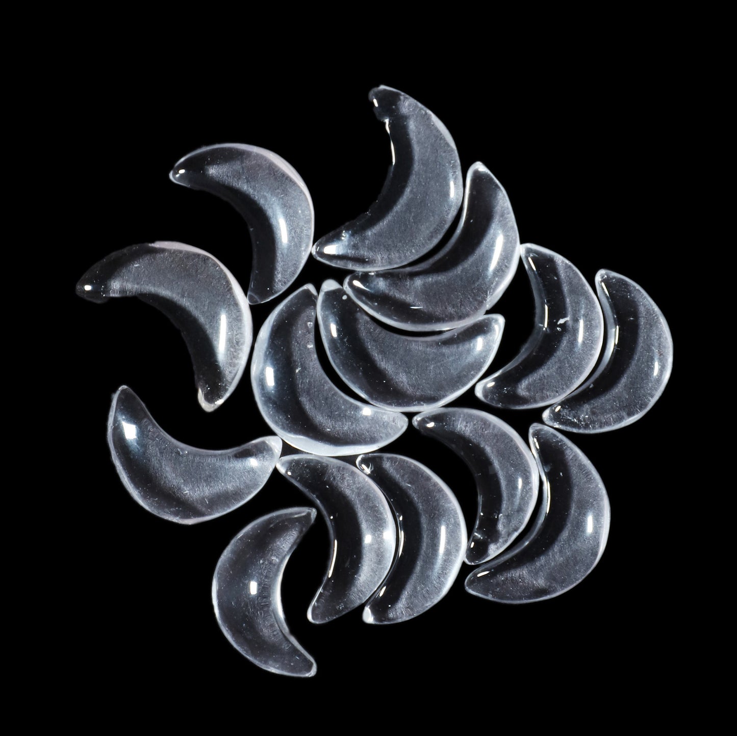 14 Pieces Natural Crystal Quartz gemstone, Crescent moon gemstone, carving gemstone, natural gemstone, moon shape gemstone, Mixed Lot BBI005