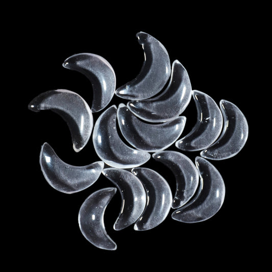 14 Pieces Natural Crystal Quartz gemstone, Crescent moon gemstone, carving gemstone, natural gemstone, moon shape gemstone, Mixed Lot BBI005