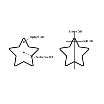 2 Pieces Natural Golden Rutile Hand Carved Star Shape Briolette's, Star Shape Gemstone For Jewelry, Size 10 mm, SKU-BBI104