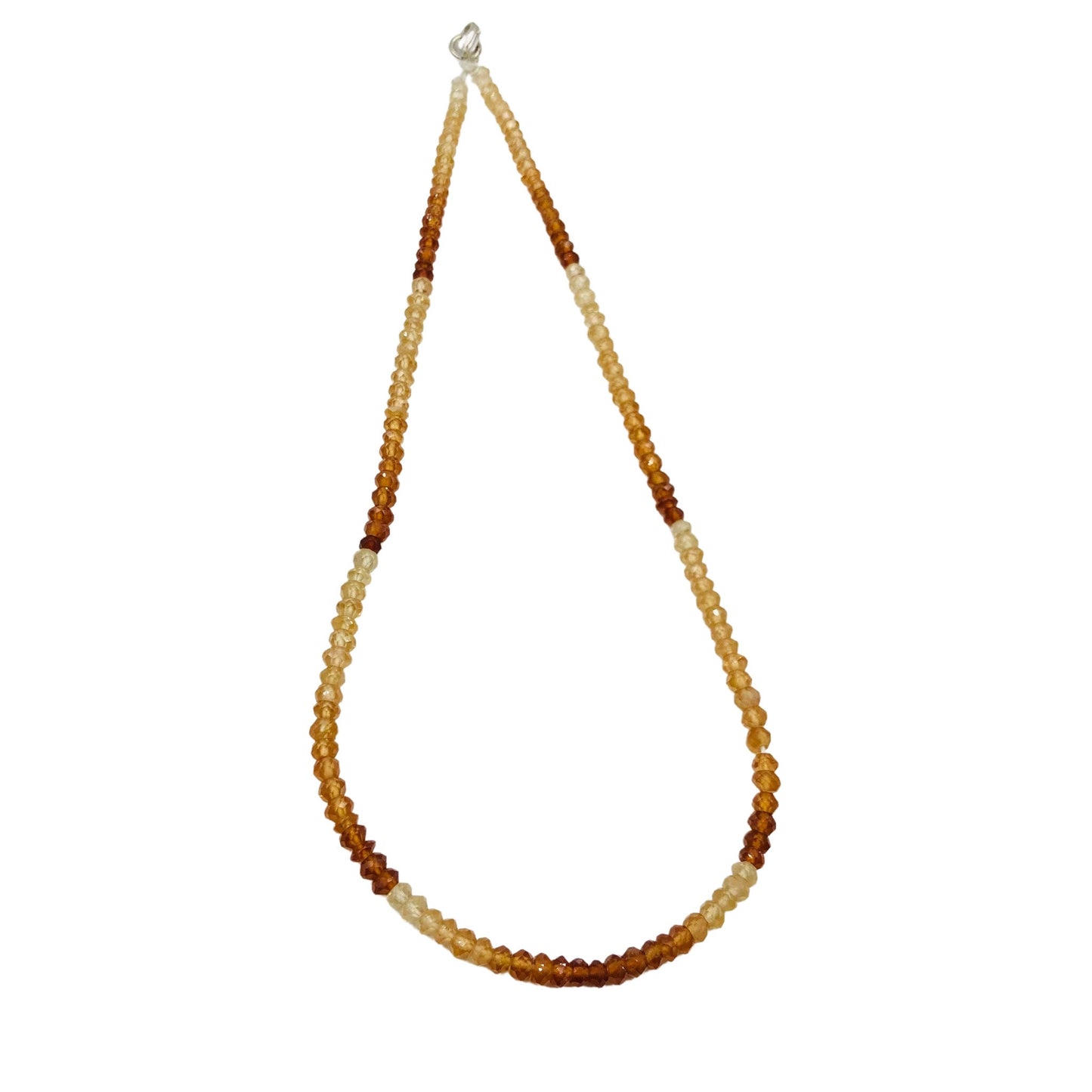 5 St. Natural Shaded Hessonite Faceted Rondelle Beads , Size 3.5mm To 4mm , Hessonite Garnet Beads , Beads For Jewelry Making , SKU-BBI517