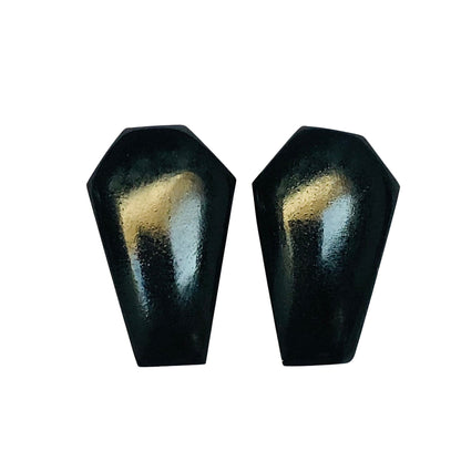 1 Pair Black Onyx Smooth Cut Coffin Shape Gemstone, Size 11X18mm, Matching Pair Briolette, Earring Making Gemstone , SKU - BBI1023