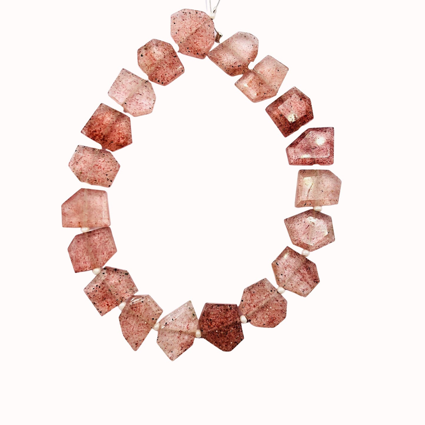 Natural Red Strawberry Fancy Shape gemstone, Briolette beads, Center Drill beads, Flat Chip beads, Fancy Shape Slice beads, SKU - BBI950