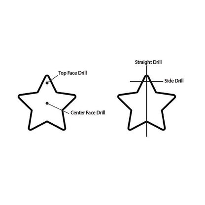 Tiger Eye Star Gemstone Beads – 10mm Loose Carved Stars for Jewelry