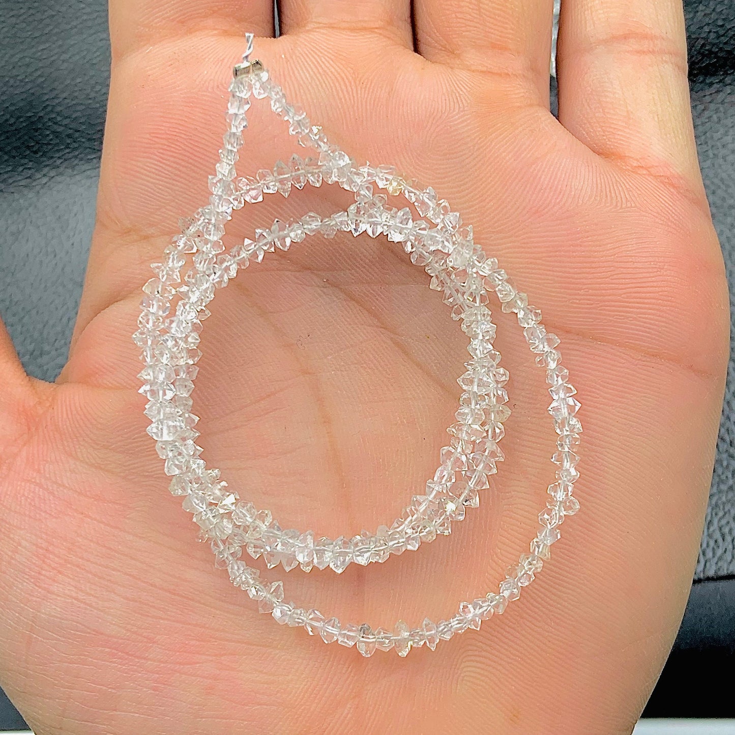 Clear White Herkimer Diamond Quartz Nuggets, Natural Double Terminated Clear Quartz Crystals- Small Herkimer Rough Stone SKU- BBI860