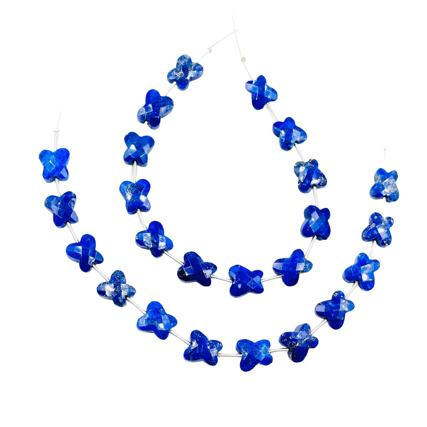 Natural Lapis Lazuli Butterfly Beads 10x11mm