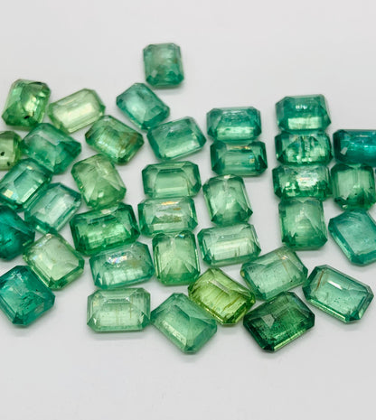 Natural Green kyanite Faceted Cut Gemstone Square Shape Green Kyanite Cut for jewelry making Semi Precious Green Kyanite Cut Stone