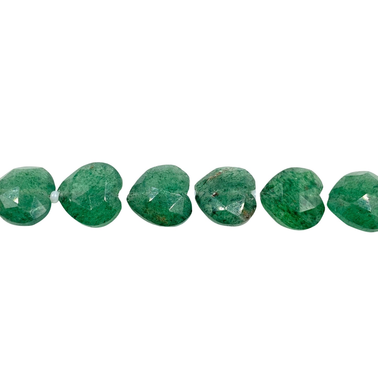 Premium 20 pcs Natural Green Strawberry Quartz Carved Heart shape Gemstone Briolette Beads, Beads For Women Jewelry, Gemstone Beads BBI311