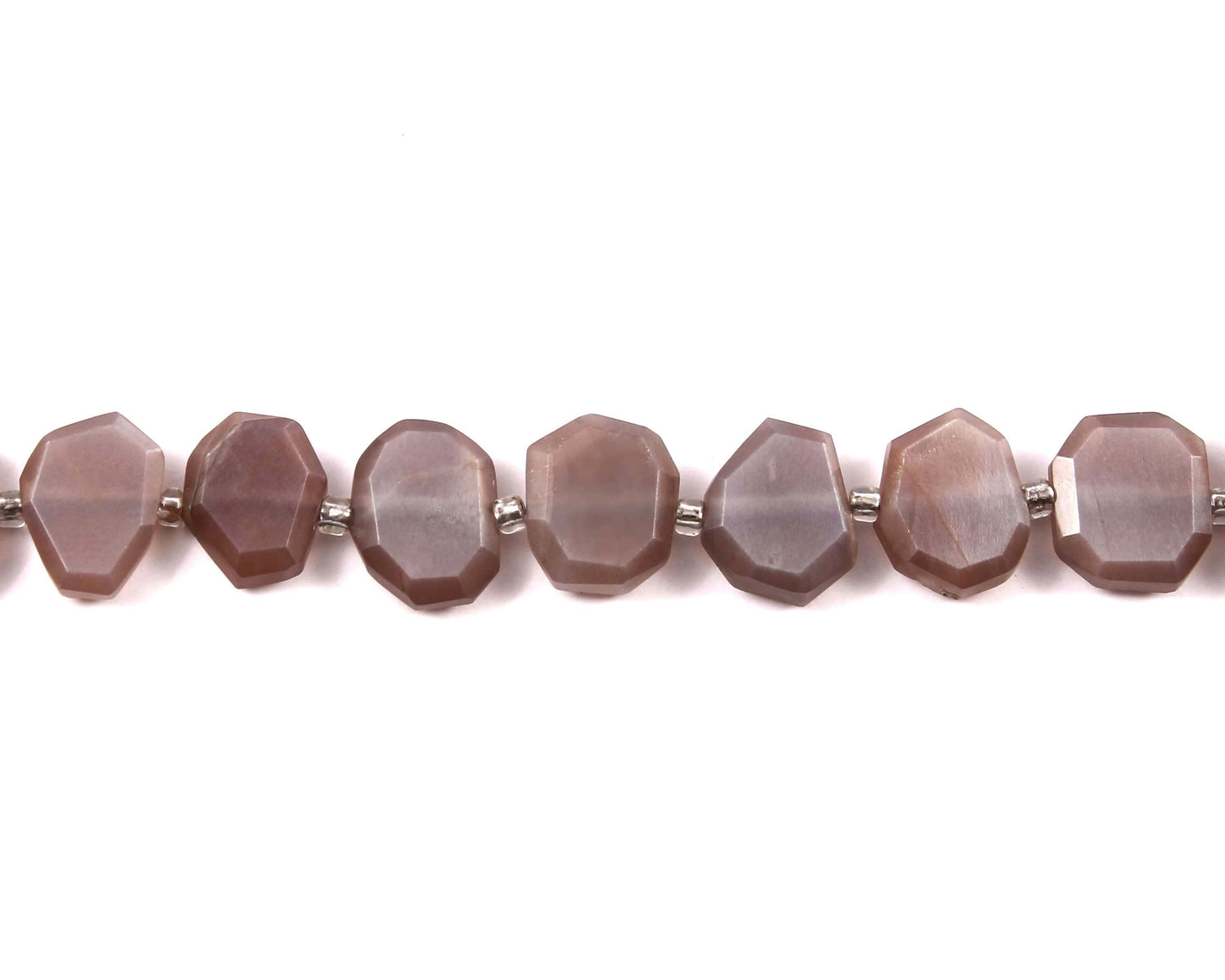 Chocolate Moonstone Fancy Shape Natural Gemstone Briolette Beads,Center Drill Beads,Fancy Shape Gemstone jewelry Bead,Flat chip bead BBI943