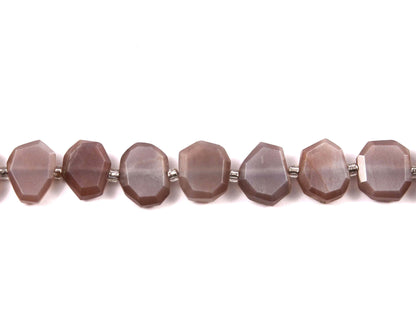 Chocolate Moonstone Fancy Shape Natural Gemstone Briolette Beads,Center Drill Beads,Fancy Shape Gemstone jewelry Bead,Flat chip bead BBI943