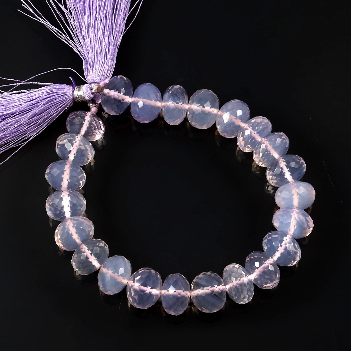 Natural Purple 12mm-13mm Quartz Gemstone / Rondelle Beaded Necklace / Faceted Lavendra Quartz Gemstone Energy Necklace Wedding Gift BBI662