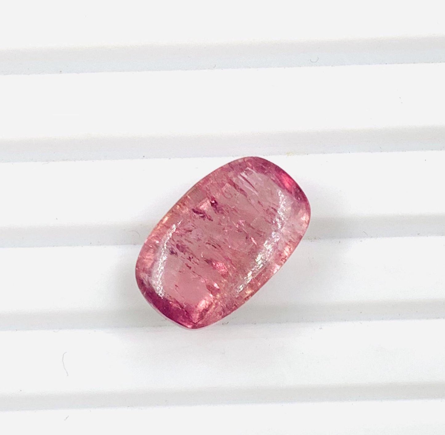 1 Pcs Natural Pink Tourmaline Smooth Rectangle Shape Gemstone, CALIBRATED Loose Stone Cab, Rectangle Jewelry  Cabochons Semi Precious Cabs