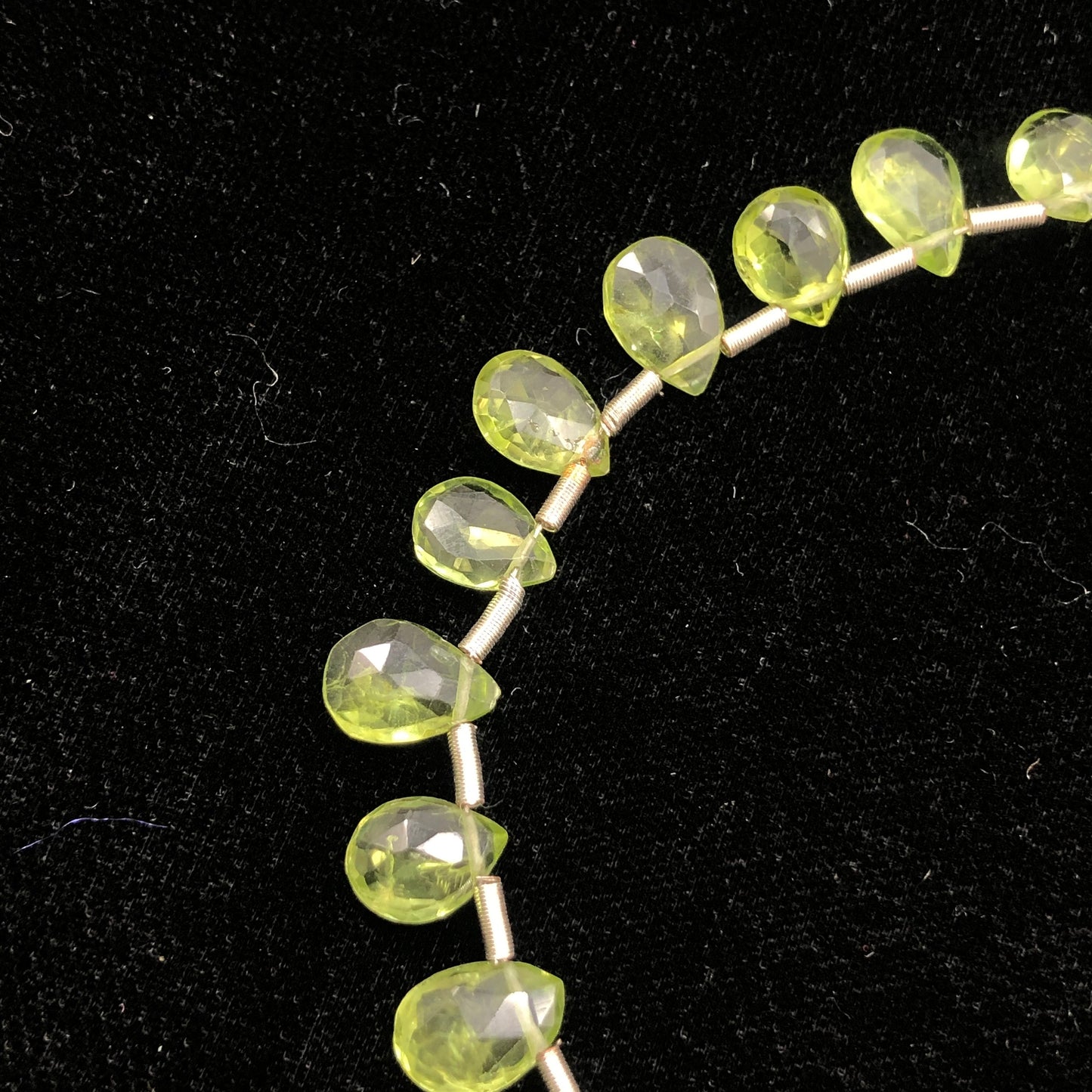 Natural Peridot Faceted Pear Briolette Beads | 5.5x8mm Gemstone Drops