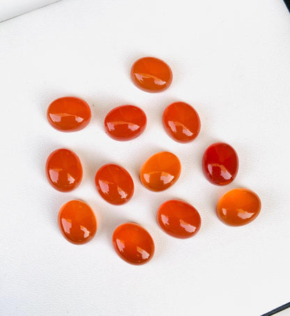 Natural Carnelian Smooth Oval Shape Gemstone Cabochon, CALIBRATED Loose Stone Cab, Oval Jewelry Making Cabochon Semi Precious Cabochons