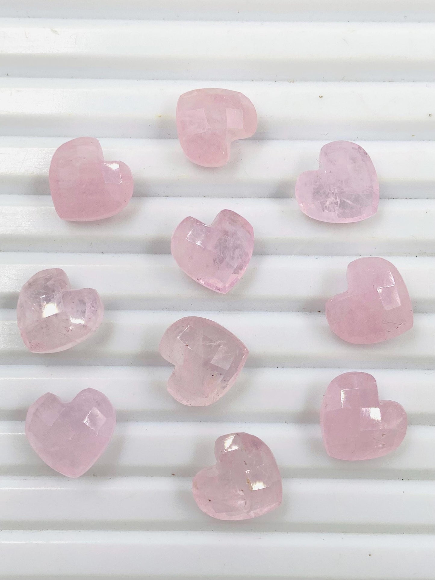 Natural Morganite Hand Carved Heart Shape Loose Gemstone Beads, Carved Heart Shape Gemstone Briolette Size 10mm