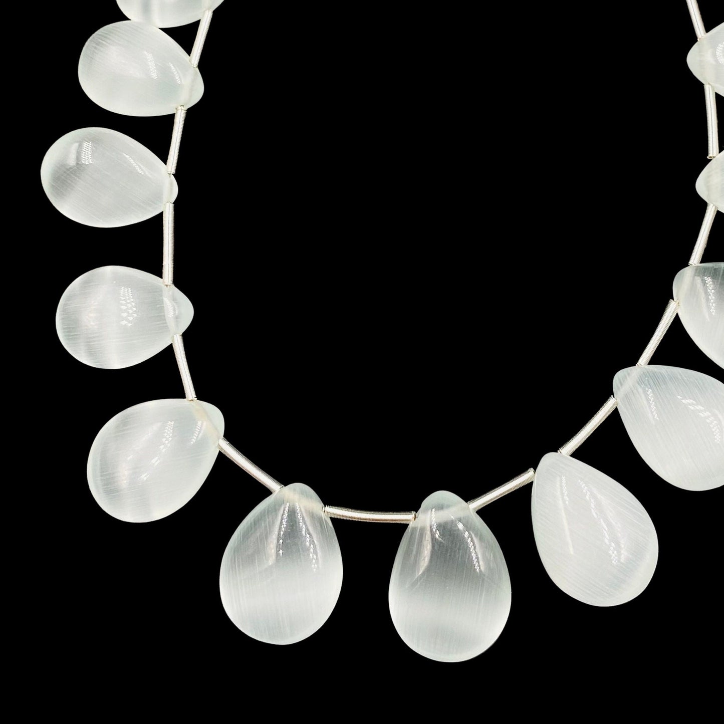 Light Sky Blue Monalisa Smooth Pear Shape Gemstone Briolette, Side Drilled Pieces, Teardrop Shape Strand, Jewelry Supplies , SKU-BBI1086