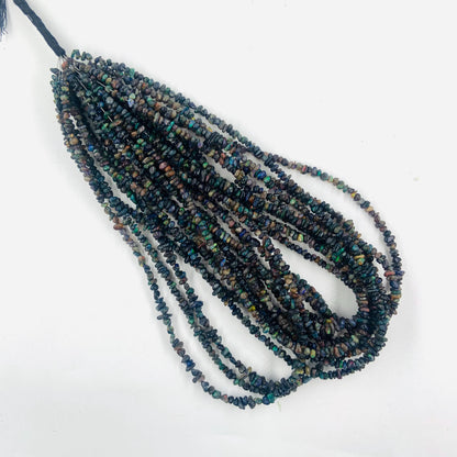 Natural Ethiopian Opal Smooth Uncut Chips Raw Gemstone Beads 16 Inches Strand Diy beads Ethiopian Opal Uncut Loose Beads For Jewelry Making