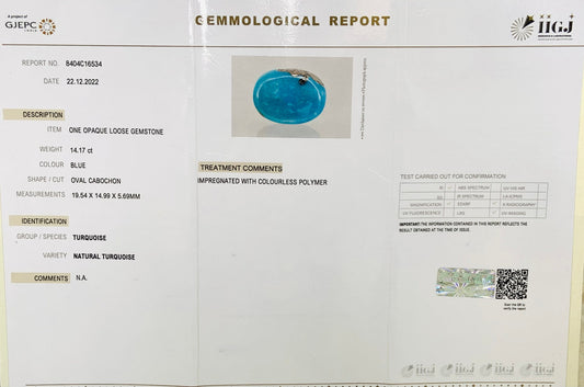 GEMMOLOGICAL REPORT