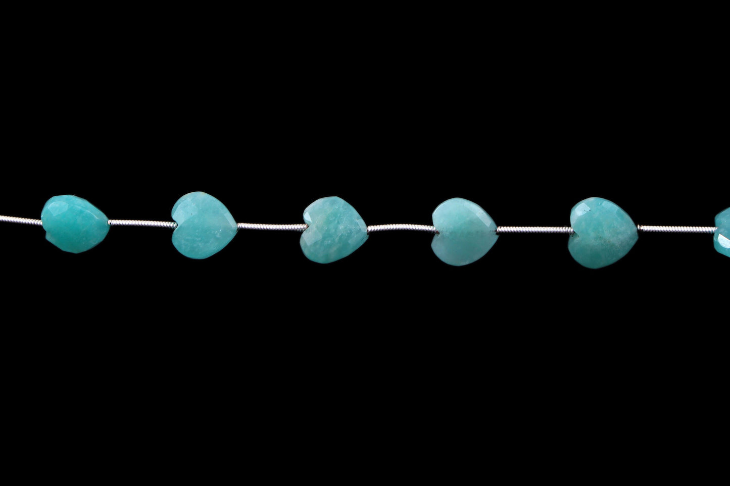 10mm Natural Heart Blue Amazonite Gemstone Beads Necklace Gift For Her, Faceted Amazonite Necklace, A Precious Gift For Her BBI325