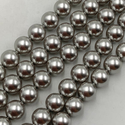 Crystal Light Grey (001 616) Genuine Swarovski 5810 Pearls Round Glass Beads jewelry making | 6mm, 8mm,
