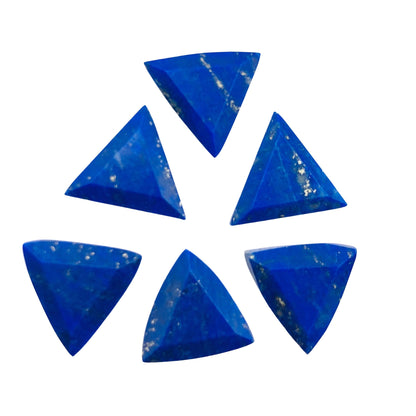 5 Pieces Natural Lapis Lazuli Faceted Triangle Shape, Lapis Lazuli Gemstone Briolette, Lapis Lazuli Fancy Shape Briolette, SKU- BBI932